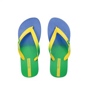 Brasil Print Blue Yellow Green