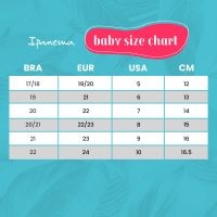 Ipanema baby outlet size chart